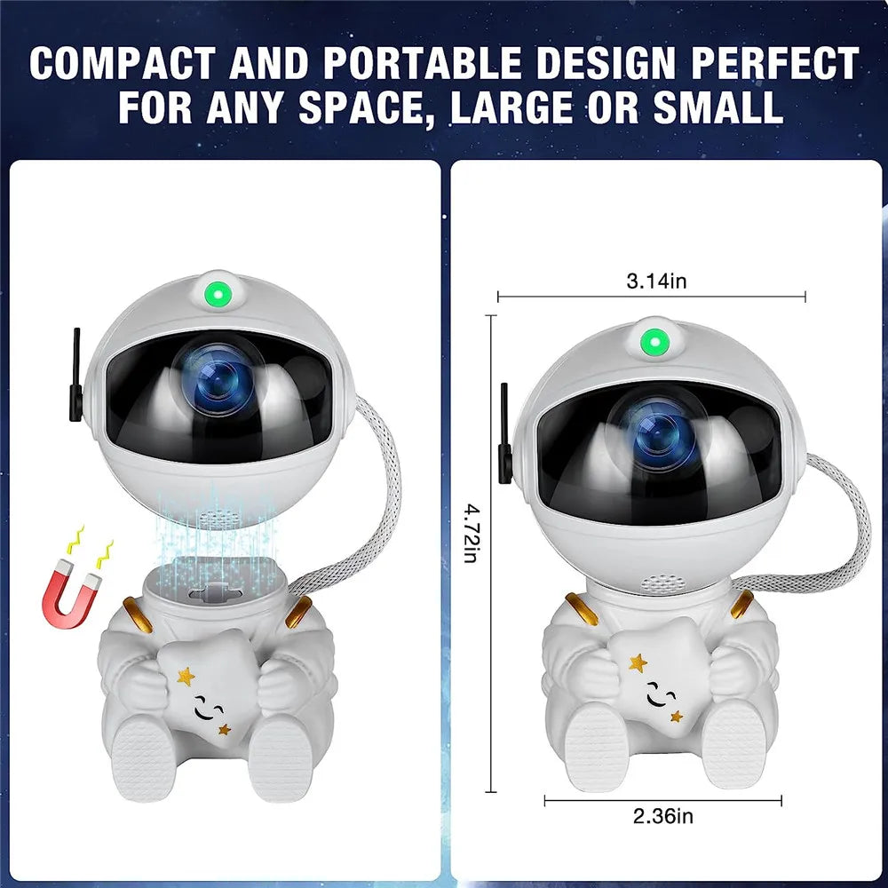 Proyector de Estrellas Galaxia Luz Nocturna Astronauta Proyector Espacial Luz LED Nebulosa Estrellada para Techo Lámpara Decorativa para Dormitorio Regalo para Niños